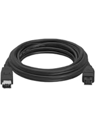 Personal Computer: 9 PIN/ 6PIN BILINGUAL FireWire 800 FireWire 400 Cable 15ft Black - Cmple