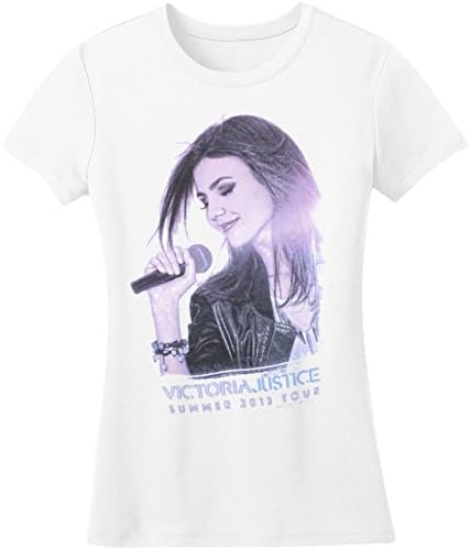 Victoria Justice Women's Mic Girls Jr Soft tee Large White
