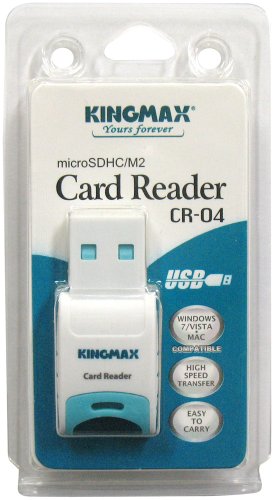 KINGMAX USB接続 超小型カードリーダー microSD/microSDHC/メモリースティックM2に対応 CR-04
