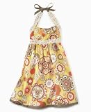 Bonnie Jean Girls Crochet-Trim Print Halter Dress