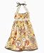 Apparel : Bonnie Jean Girls Crochet-Trim Print Halter Dress
