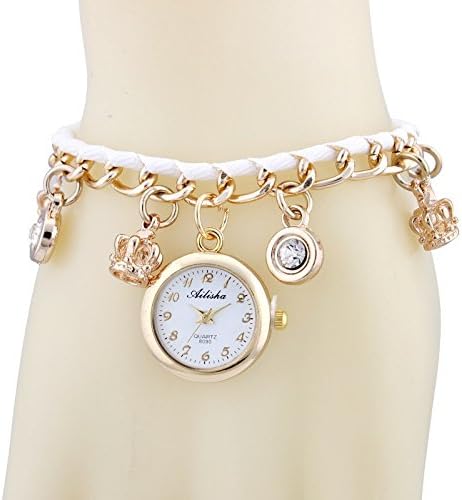 HKB Rose quartz fashion watches for women gold alloy glass-Gold
