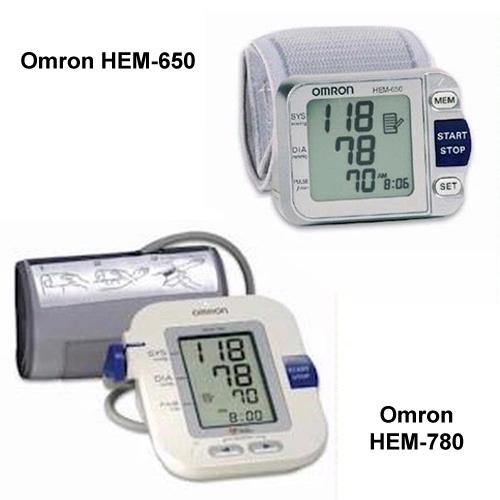 Omron HEM-780 and HEM-650 Blood Pressure Monitor Kit