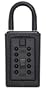 GE AccessPoint 001406 KeySafe 3-Key Portable Push-Button Key Box, Black
