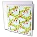 Lee Hiller Designs Holidays Christmas - Retro 60s Ice Skating Christmas Elves Lime Green and Pale Bl