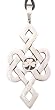 Irish Shamrock Celtic Pattern Pewter Pendant Necklace