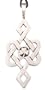 Irish Shamrock Celtic Pattern Pewter Pendant Necklace