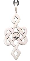 Irish Shamrock Celtic Pattern Pewter Pendant Necklace