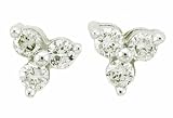 Ladies 0.25ct Diamond Trio Stud Earrings