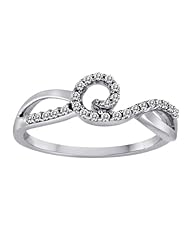 10k White Gold Diamond Ring (1/6 cttw, H-I Color, I2-I3 Clarity)