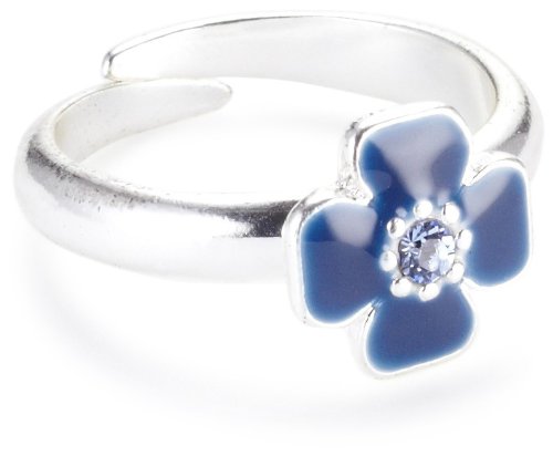 Pilgrim Damen-Ring Verstellbar Favourite Things Versilbert, Blau 505-204 Preisvergleich