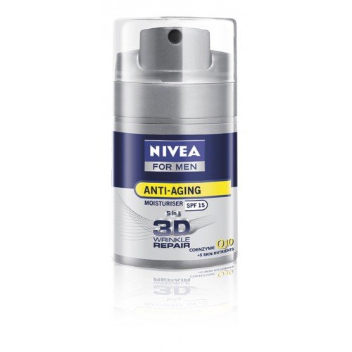 NIVEA for men anti-aging moisturiser 5in1 3D wrinkle repair cream Q10 50.., Thailand