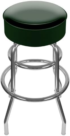 High Grade Green Padded Bar Stool - Made In USA High Grade Green Padded Bar Stoo