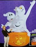 11ft Airblown Inflatable Halloween 3 Ghosts in Pumpkin
