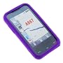 Purple Rubber Silicone Skin Cover Case for AT&T Samsung Eternity SGH-A867 Cell Phone