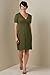 Fair Indigo Organic Fair Trade Wrap Front Dress