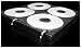Vaultz CD Binder Pages, 8 CD Capacity per Sheet, 25 Sheets per Box, Clear and Black (VZ01401)