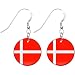 Denmark Flag Earrings