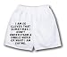 White Boxer Short with I am so clever that sometimes I don t understand a single word of what I am saying.