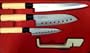 4pcs Sushi Santoku Chef's Knife Knives Cutlery Set w/case