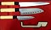 4pcs Sushi Santoku Chef's Knife Knives Cutlery Set w/case