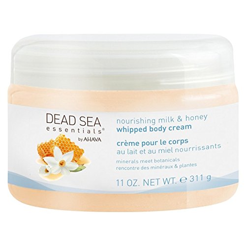 Dead Sea Essentials by AHAVA Nourishing Milk & Honey Whipped Body Cream, 11 Fluid Ounce