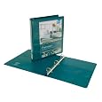 Wilson Jones Premium Single-Touch Locking D-Ring View Binder, 1 Inch Capacity, Dark Teal (W86673PP)