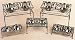 A Leg Up Wrought Iron Dog Feeder-RUST-Large