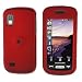 RED RUBBERIZED SNAP ON HARD SKIN FACEPLATE PHONE SHIELD COVER CASE FOR SAMSUNG SOLSTICE A887 + BELT CLIP