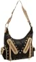 Susan Nichole Sculpted Western Style #93 Shoulder Bag,Black/Tan,one size