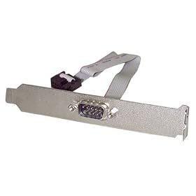 StarTech 16 inch (40cm) 9 Pin Serial Male to 10 Pin Motherboard Header Slot Plate