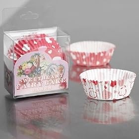 Valentine ~ Heart Print Fairy Cake Cases
