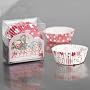 72 Heart Design Fairy Cake Cases