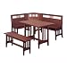 Nook Dining Tables | Casual Dining Tables | Mission Dining Tables | Pine Dining Tables - Dining Nook - Dark Brown