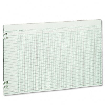 Wilson Jones Columnar Sheets, Printed Both Sides, 30 Columns,