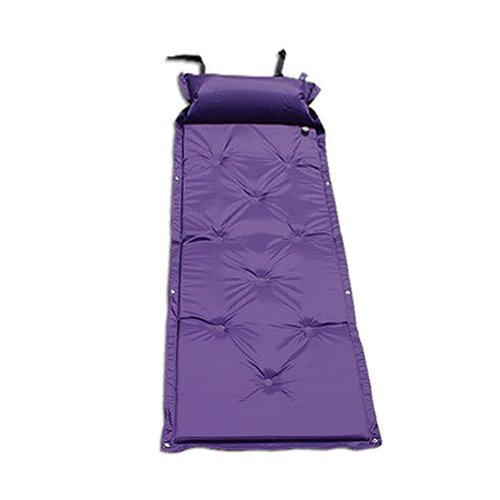 Generic 1x Single Sleeping Mat Mattress Self-Inflating Pad Portable Bed with Pillow Camping