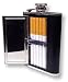 6 oz. Flask with Built in Cigarette Case