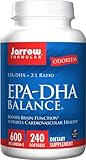 Jarrow Formulas EPA-DHA Balance Odorless Caps, Boosts Brain Function, 240 Count