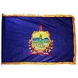 Vermont 3x5ft Nylon Flag with Indoor Pole Hem and Fringe