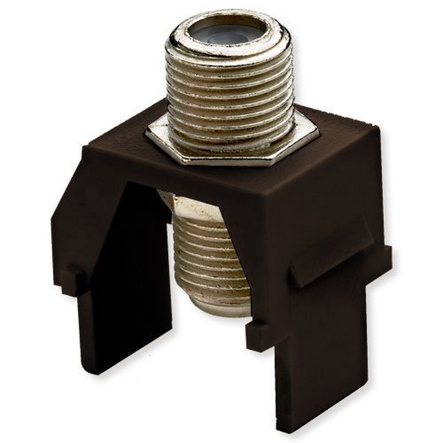 OnQ / Legrand WP3479BR NonRecessed Nickel FConnector, Brown