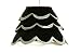 Black Flounce Chandelier Shade