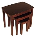 3-pc. Nesting Table with Curved Top