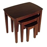 3-pc. Nesting Table with Curved Top by 