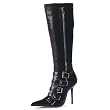 4 Inch Heel Sexy Knee High Boots Stiletto Pointed Toe 4 Colors