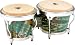 Latin Percussion LP Aspire Accent Bongos Tie Dye, Red