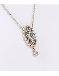 LAUREN K Diamond Topaz Pendant Necklace