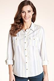 Indigo Collection Pure Cotton Striped Shirt
