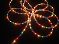 27' Multi-Color Indoor/Outdoor Christmas Rope Light Decoration - 8 Functions