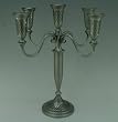 UK41564 - PEWTER 5 BRANCH CANDLESTICKS 32 CM
