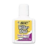 Wite Out Super Smooth Correction Fluid, .7 Fluid Oz. Bottle, White